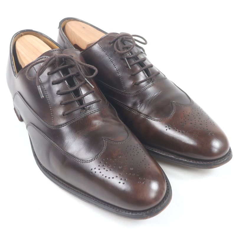 Hermes JOHN LOBB Hermes JOHN LOBB JOHN Leather Wingtip Medallion Lace-up