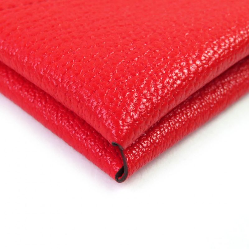 Hermes Calvi Chèvre Rouge Coup Silver Hardware Iwataya Limited Business Card