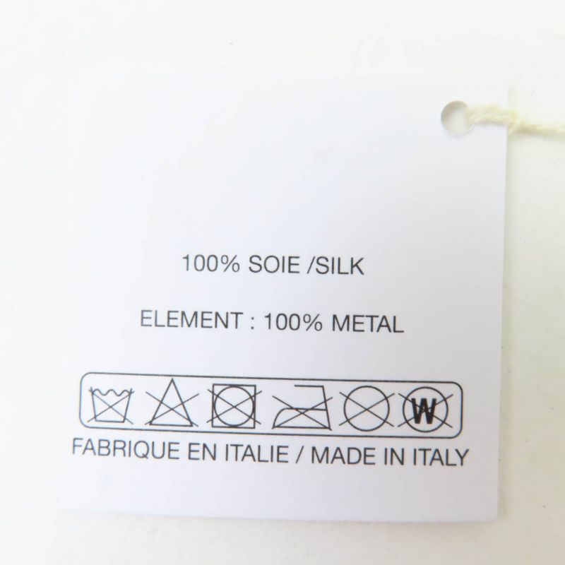 CHANEL 25P 100% Silk Coco Mark Design Ribbon Barrette Hair Accessory Black With