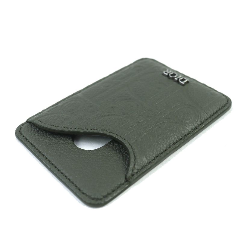 Dior Christian Dior Saddle Logo Magnet Gravity Leather Card Holder Card Case