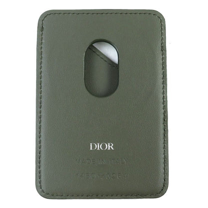 Dior Christian Dior Saddle Logo Magnet Gravity Leather Card Holder Card Case