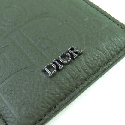 Dior Christian Dior Saddle Logo Magnet Gravity Leather Card Holder Card Case
