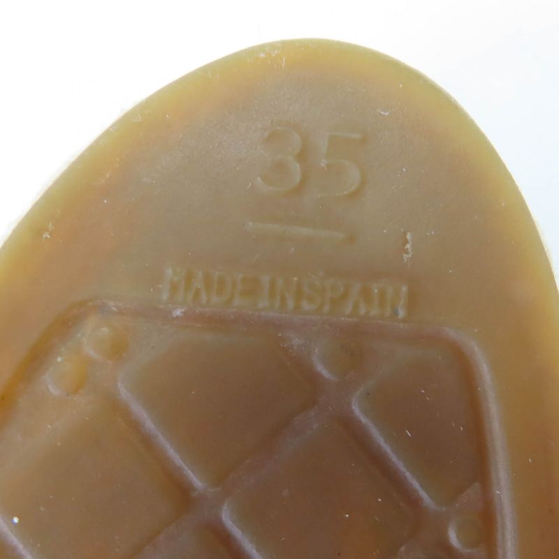 CHANEL G34546 Coco Mark Espadrilles Tweed Flat Shoes Blue 35 Women