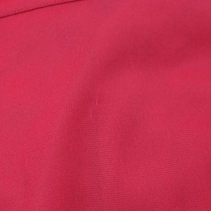 Prada Ucn203 Nylon Ruffle Design Long Sleeve Long Sleeve Shirt Red 41 Made In