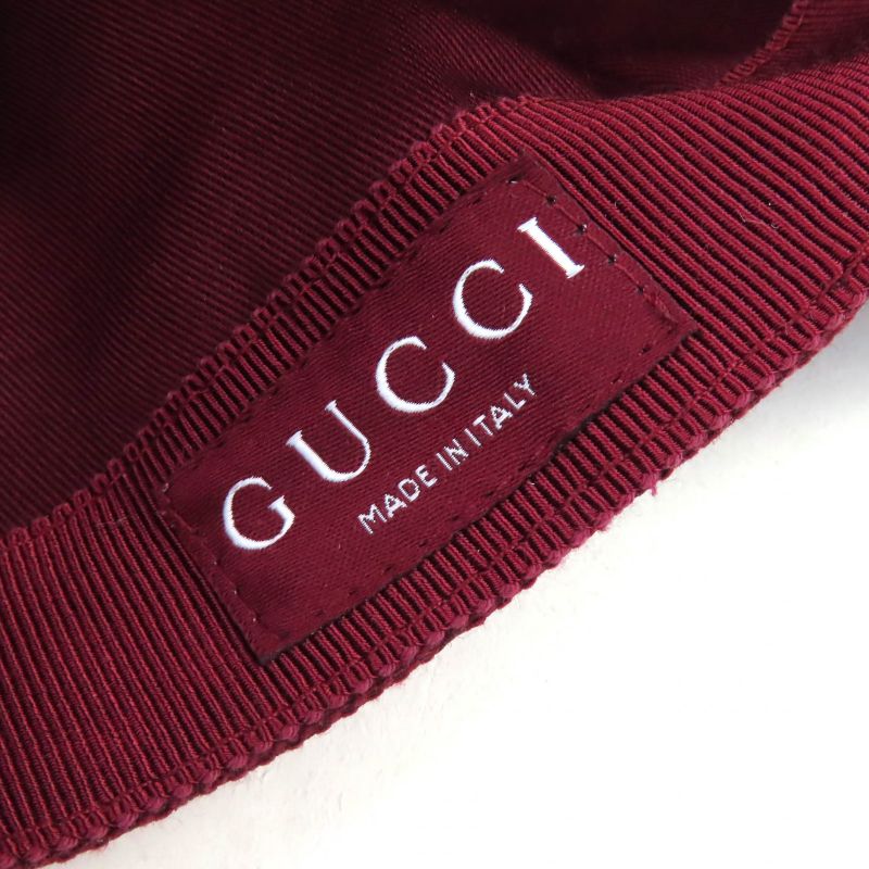 Gucci 25SS 833272 GG Monogram Canvas Baseball Cap Ggmonogram Canvas Leather