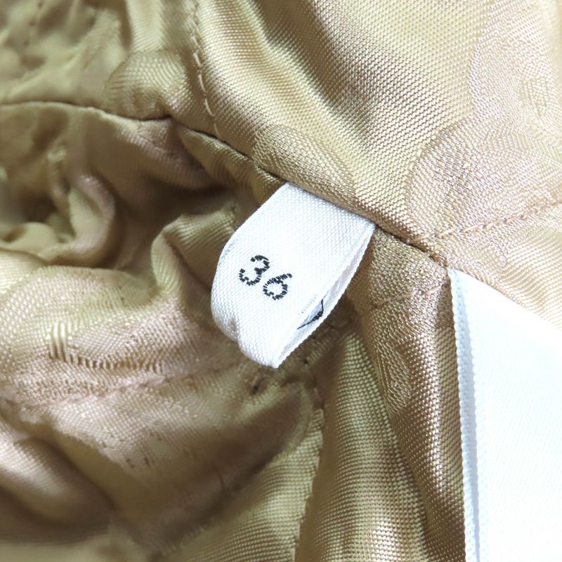 Celine 2w16b029x 100% Cotton Triomphe Gold Button Quilted Check Oversized