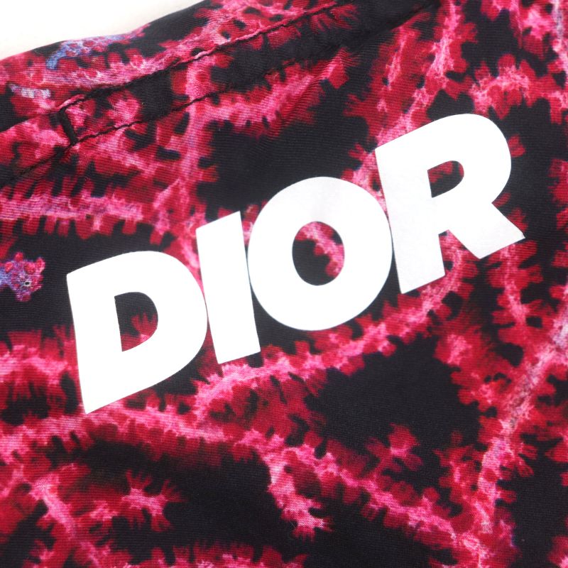  DIOR Homme 483c102b6077 100% Silk All-over Seahorse Logo Print