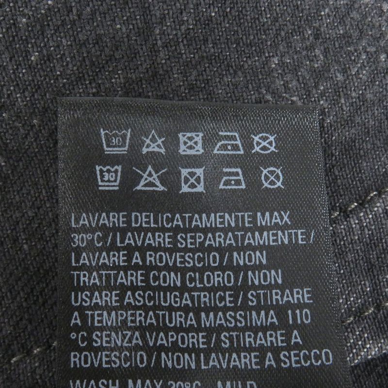 Balenciaga 23SS 724738 Logo Denim Jacket Black S Men's