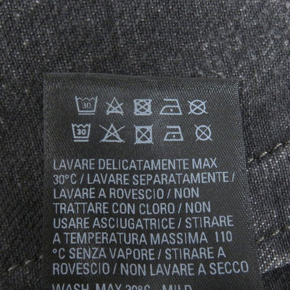 Balenciaga 23SS 724738 Logo Denim Jacket Black S Men's