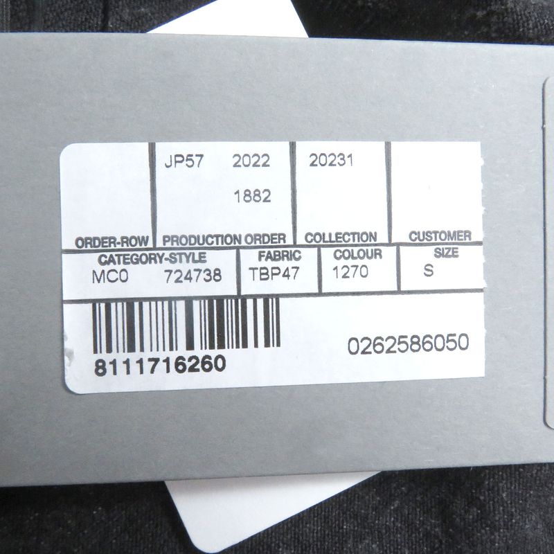 Balenciaga 23SS 724738 Logo Denim Jacket Black S Men's