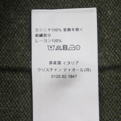  DIOR Homme 243m230at474 Logo Patch V-neck Logo Button Cashmere Jersey Couture