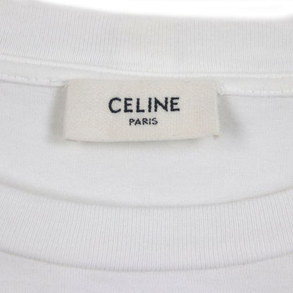 Celine 2x681671q 100% Cotton Eddy Period Logo Print Crew Neck Short Sleeve