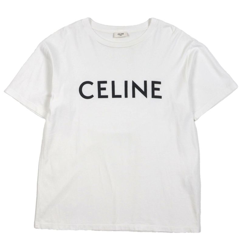 Celine 2x681671q 100% Cotton Eddy Period Logo Print Crew Neck Short Sleeve