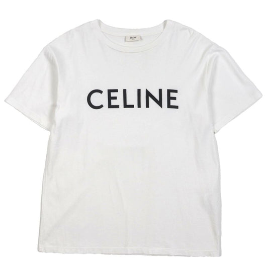 Celine 2x681671q 100% Cotton Eddy Period Logo Print Crew Neck Short Sleeve