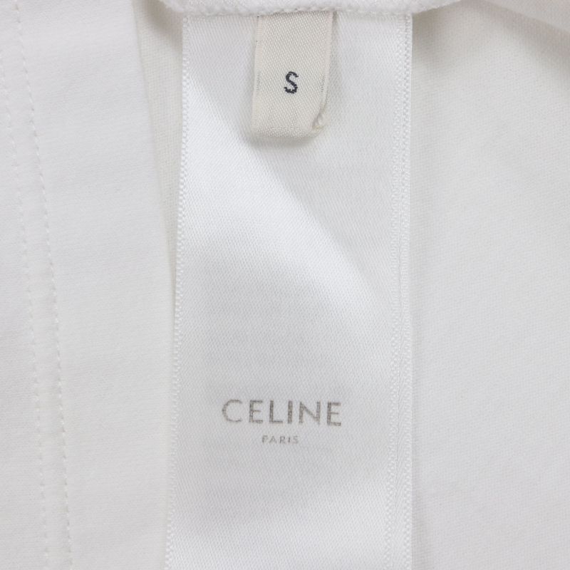 Celine 2x681671q 100% Cotton Eddy Period Logo Print Crew Neck Short Sleeve