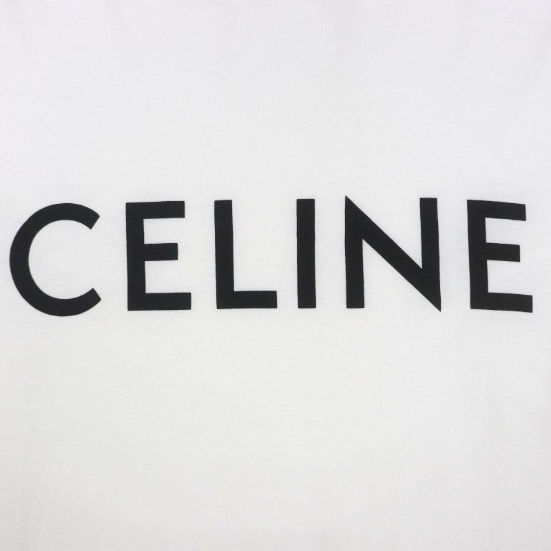 Celine 2x681671q 100% Cotton Eddy Period Logo Print Crew Neck Short Sleeve