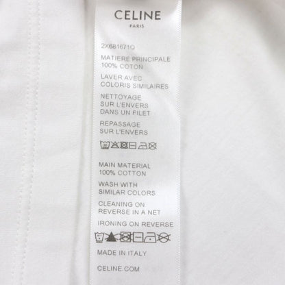 Celine 2x681671q 100% Cotton Eddy Period Logo Print Crew Neck Short Sleeve