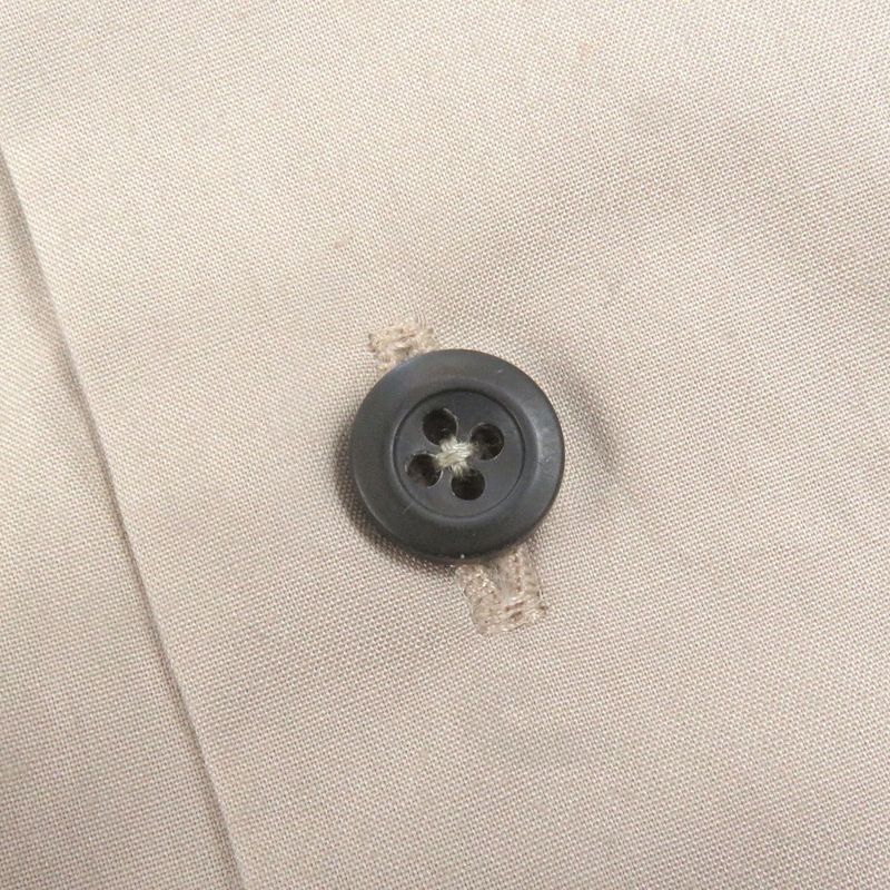 Prada 2023 Ucn513 100% Cotton Long Sleeve Shirt With Triangle Logo Epaulettes