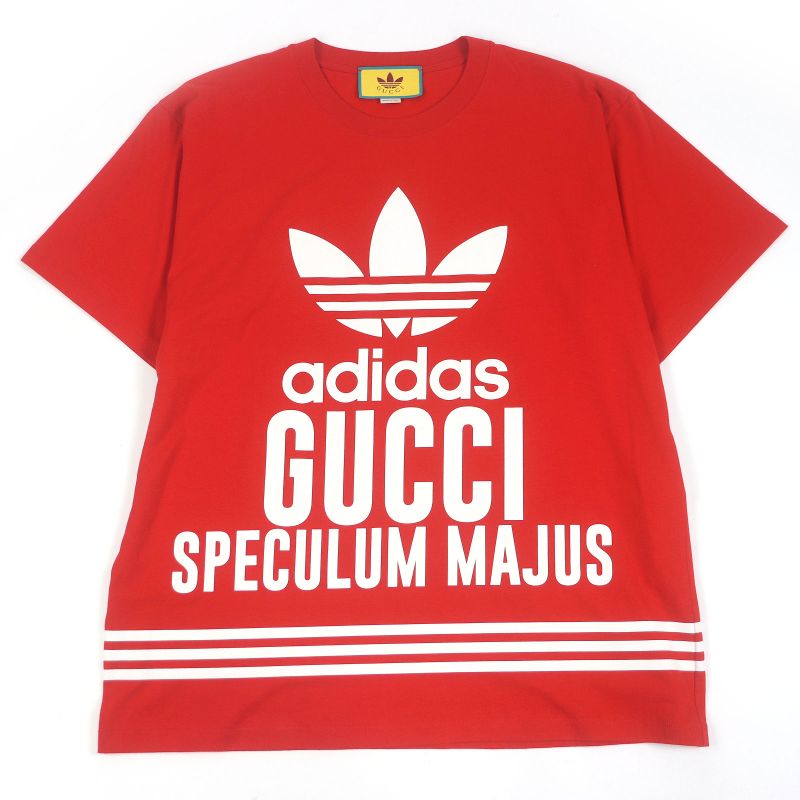 Gucci Adidas Gucci Adidas 23SS 616036 Trefoil Three Stripes Short Sleeve