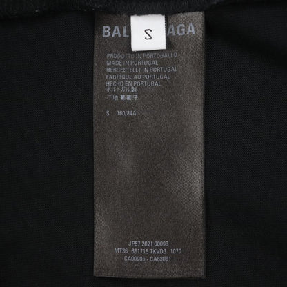 Balenciaga 661715 Unifit 100% Cotton FREE Logo Damaged Crew Neck Oversized