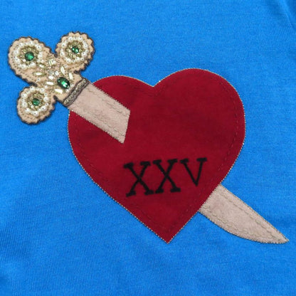 Gucci Cashmere Silk Blend Michele Period 472444 Long Sleeves Knit With Heart