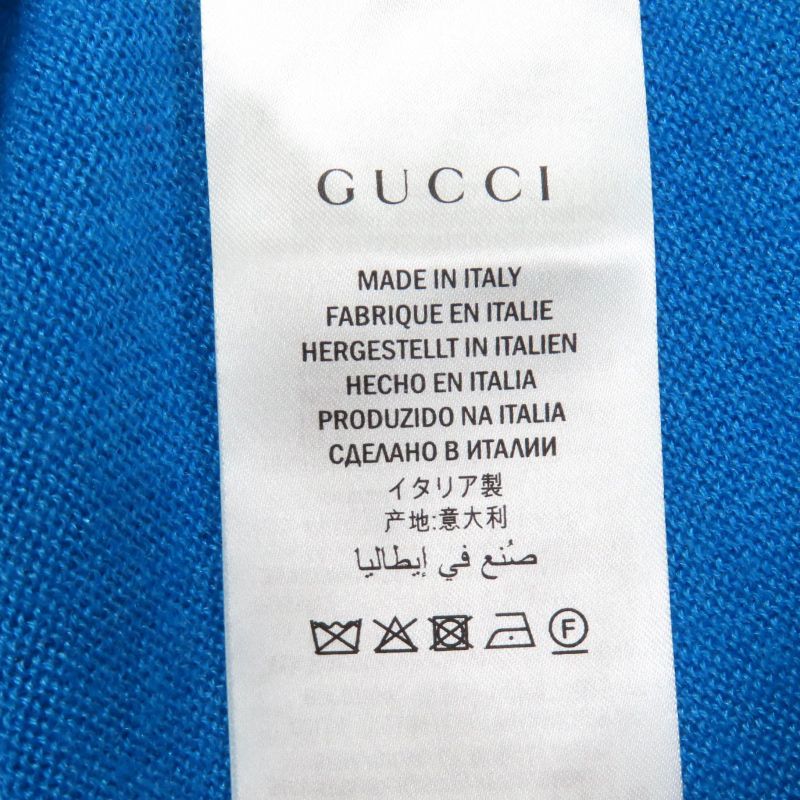 Gucci Cashmere Silk Blend Michele Period 472444 Long Sleeves Knit With Heart