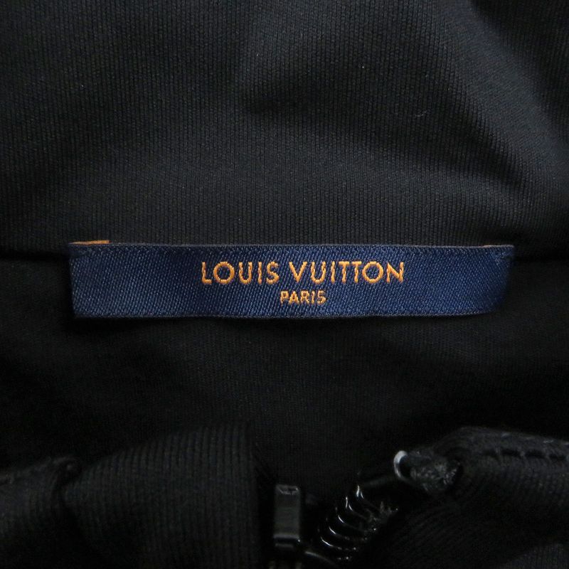 Louis Vuitton 22SS LV 2054 Hybrid Zip-thru Monogram Hoodie Black L Made In