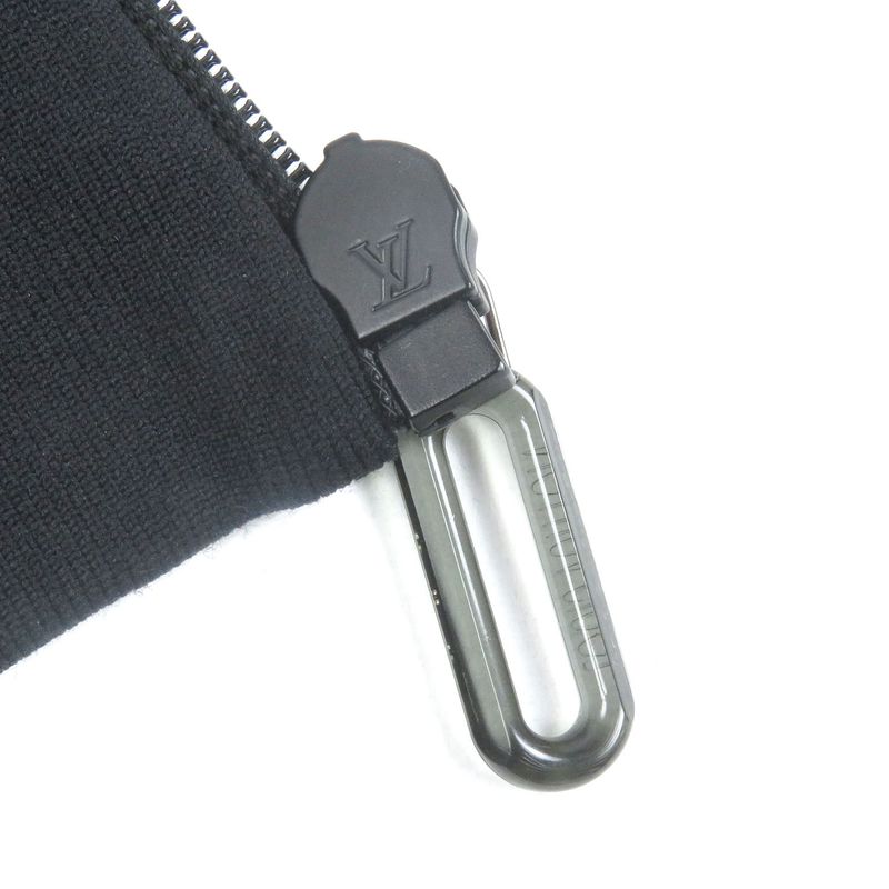 Louis Vuitton 22SS LV 2054 Hybrid Zip-thru Monogram Hoodie Black L Made In