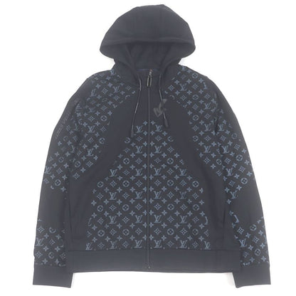 Louis Vuitton 22SS LV 2054 Hybrid Zip-thru Monogram Hoodie Black L Made In