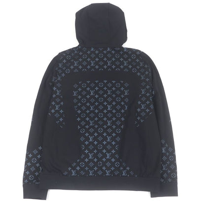 Louis Vuitton 22SS LV 2054 Hybrid Zip-thru Monogram Hoodie Black L Made In