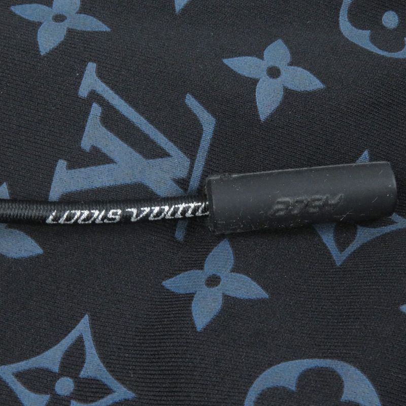 Louis Vuitton 22SS LV 2054 Hybrid Zip-thru Monogram Hoodie Black L Made In