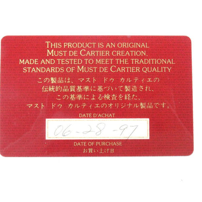 Cartier L3000165 Leather Must De Cartier Compact Wallet Bifold Wallet Bordeaux