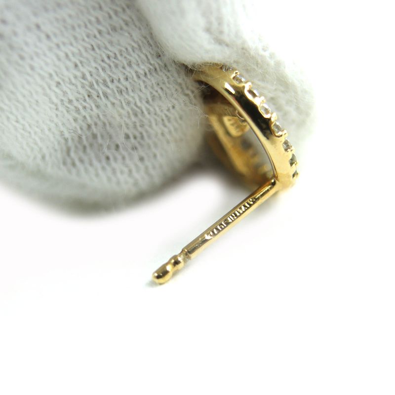 Fendi F Is Fendi Earrings With F Logo Rhinestones For Both Ears Gold And