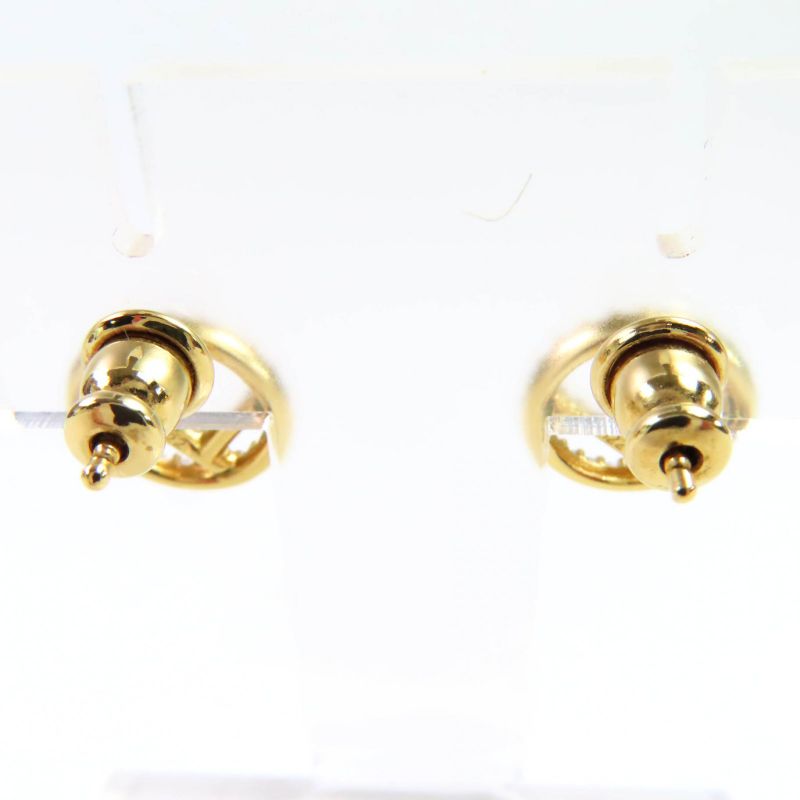 Fendi F Is Fendi Earrings With F Logo Rhinestones For Both Ears Gold And