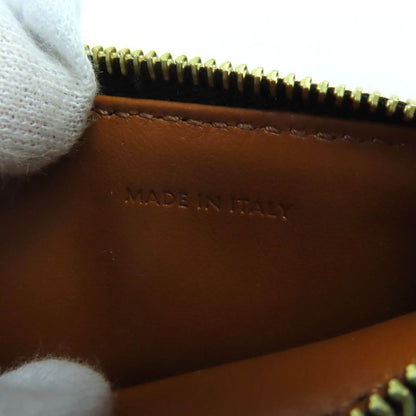 Celine Lamb Skin Triomphe Canvas Fragment Case Pass Case With Zip Card Case