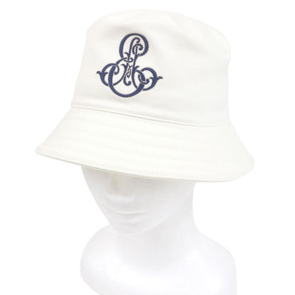 Hermes Harper Emile Hermes Embroidered Embroidery Bucket Hat White 58 Made In