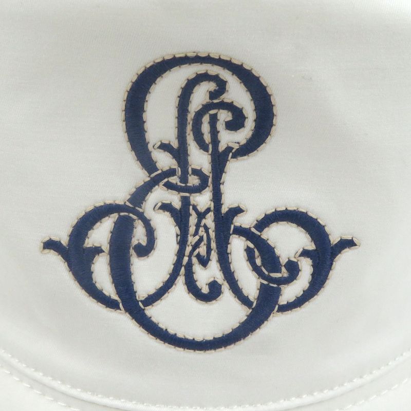 Hermes Harper Emile Hermes Embroidered Embroidery Bucket Hat White 58 Made In