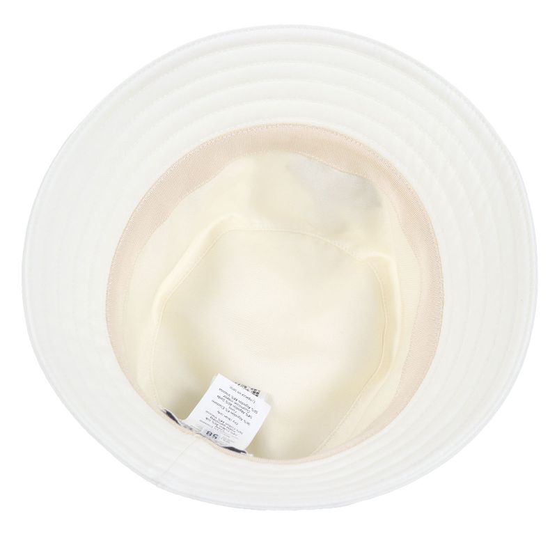 Hermes Harper Emile Hermes Embroidered Embroidery Bucket Hat White 58 Made In