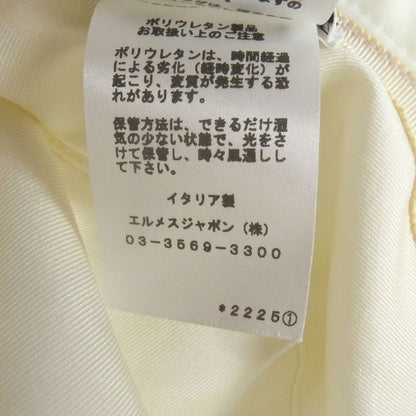 Hermes Harper Emile Hermes Embroidered Embroidery Bucket Hat White 58 Made In