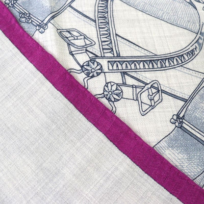 Hermes Cavalcadour Fleuri Cavalcadour Fleuri Cashmere Silk Carré 140 Large