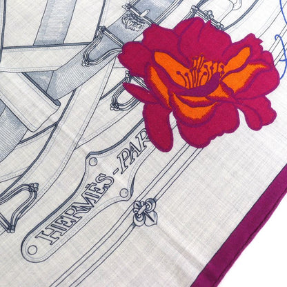 Hermes Cavalcadour Fleuri Cavalcadour Fleuri Cashmere Silk Carré 140 Large