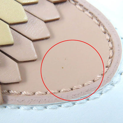 Hermes Af181070z Royale Hhardware Fringe Flat Shoes Leather Moccasins White