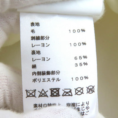 Hermes Saint Honore En Finesse 100% Wool Silver Hardware Serie Button Embroidere