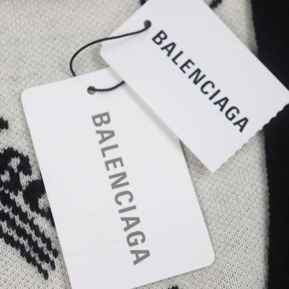 Balenciaga 23SS 724852 Logomaia All Over Cardigan V-neck Thick Knit Cardigan