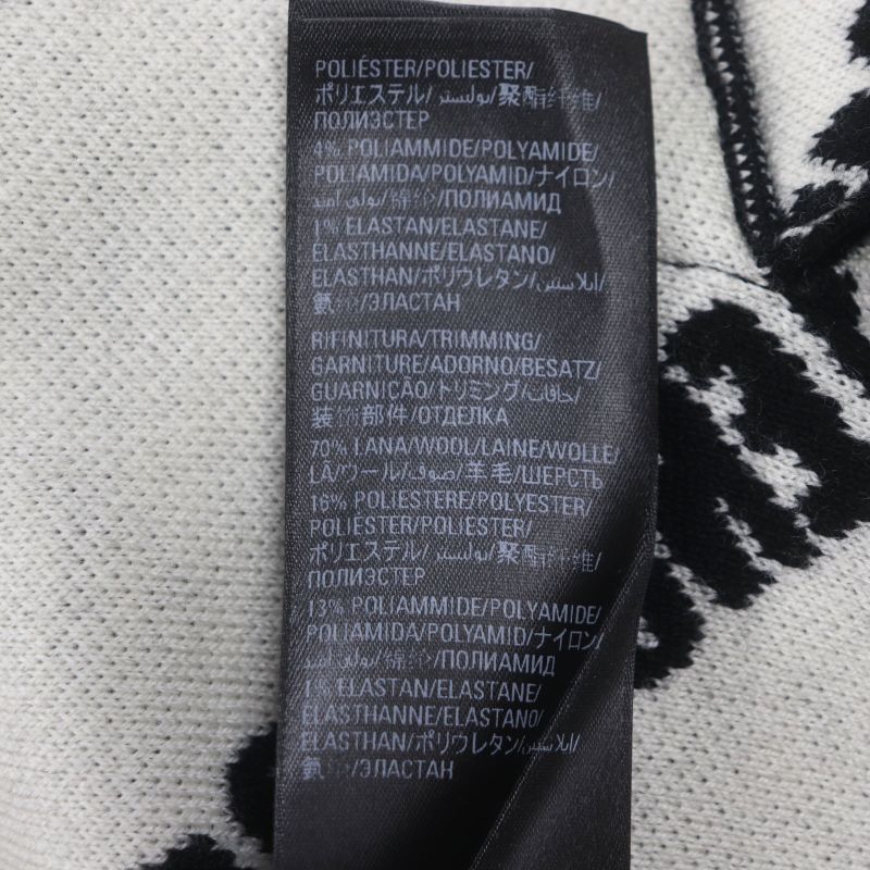 Balenciaga 23SS 724852 Logomaia All Over Cardigan V-neck Thick Knit Cardigan