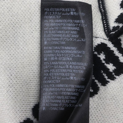 Balenciaga 23SS 724852 Logomaia All Over Cardigan V-neck Thick Knit Cardigan