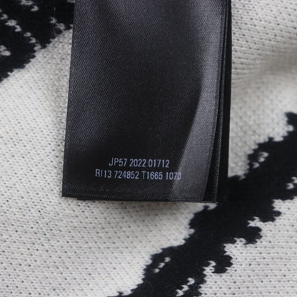 Balenciaga 23SS 724852 Logomaia All Over Cardigan V-neck Thick Knit Cardigan