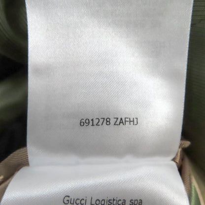 Gucci 691278 Zafhj Linen Blend Tailored Jacket Light Brown 36 With Hanger Made