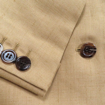 Gucci 691278 Zafhj Linen Blend Tailored Jacket Light Brown 36 With Hanger Made