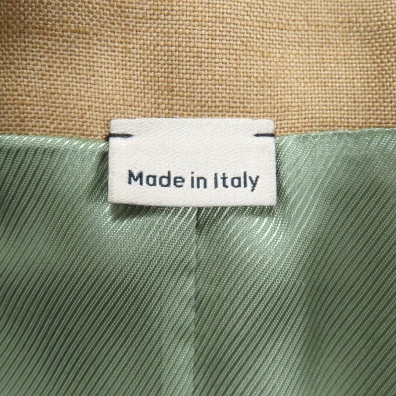 Gucci 691278 Zafhj Linen Blend Tailored Jacket Light Brown 36 With Hanger Made